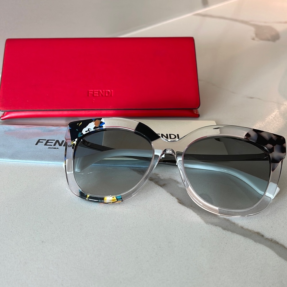 Fendi Plastic Cat Eye Sunglasses